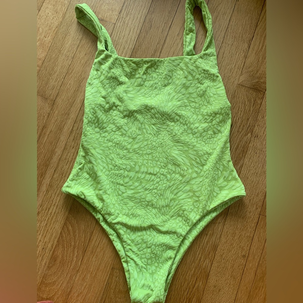Benoa Green Textured Swimsuit